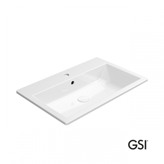 Νιπτήρας Μπάνιου Ένθετος Gsi Kube-x 9433-300 58Χ40cm Νιπτήρας Μπάνιου Ένθετος Gsi Kube-x 9433-300 58Χ40cm
