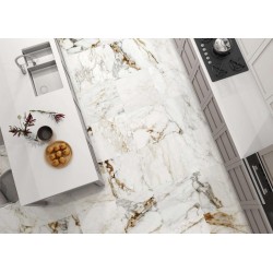 Πλακάκι Barnaby White Pulido A' 100x100 Retificatto Λευκό Γυαλιστερό