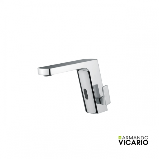 Μπαταρία Νιπτήρος Ηλεκτρονική Με Λεβιέ Ρύθμισης Θερμοκρασίας Armando Vicario Sensi 500646-100 Χρωμέ