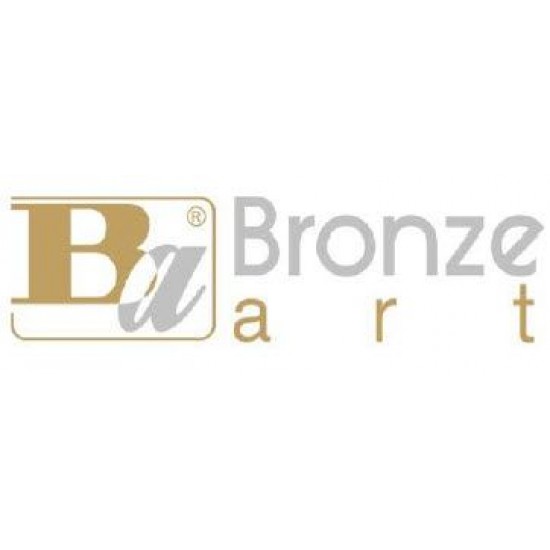 Πιγκάλ με Χαρτοθήκη Επιδαπέδιο Lugano 60 εκ. Μαύρο Ματ Bronze Art