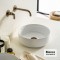 Νιπτήρας Πορσελάνης Επιτραπέζιος Bianco Ceramica Focus 33036-300 Φ36cm