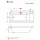 Μπανιέρα Sirene Clarissa 130x70 ένθετη Μπανιέρα Sirene Clarissa 130x70 ένθετη