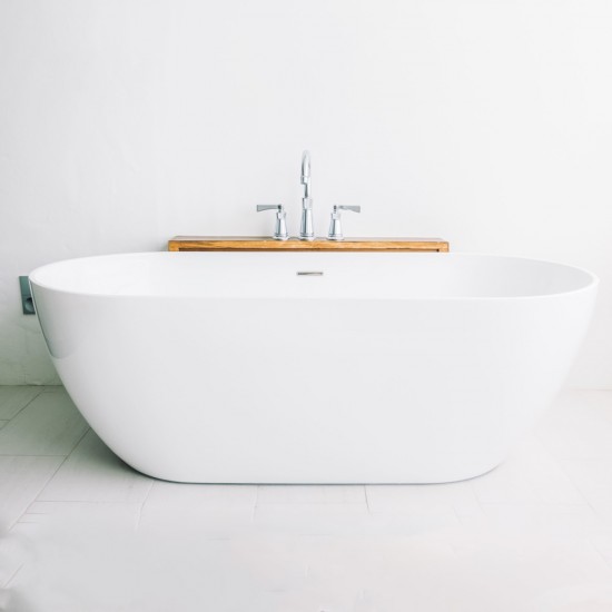 Μπανιέρα ελεύθερης τοποθέτησης Sirene Cusco 155x75cm Λευκό Ματ Μπανιέρα ελεύθερης τοποθέτησης Sirene Cusco 155x75cm Λευκό Ματ