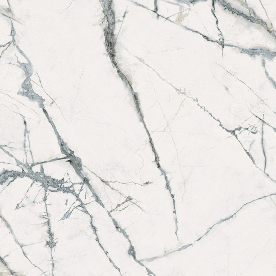 Πλακάκι The Room Invisible White B' Ret. LP 120x120 Λευκό σε Στυλ Μαρμάρου Imola Ceramica