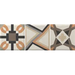 Outlet Πλακάκι Hidraulico Beige Α' 21x61cm Μπεζ Ματ