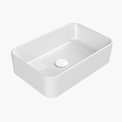 Νιπτήρας Πάγκου Πορσελάνης Cerastyle Hera 50x36cm 078200 Λευκό