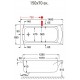 Μπανιέρα Carron Delta 425C CRN 150x70 Carronite Μπανιέρα Carron Delta 425C CRN 150x70 Carronite