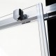 Ευθύγραμμη Καμπίνα Ντουζιέρας Devon Flow Slider 1+1 141-144 x 195cm Clear Glass Χρωμέ 