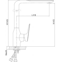 Μπαταρία Κουζίνας Επικαθήμενη Slovarm EG.3508.D Χρωμέ