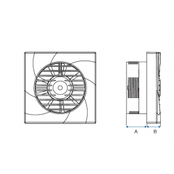 Εξαεριστήρας Γενικής Χρήσης Βαρέως Τύπου Viospiral Φ120 Marta Bvn 49-04010