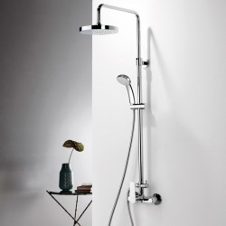 Στήλη Ντουζ 2 Εξόδων Με Κολώνα Ρυθμιζόμενου Υψους Eurorama Klint Chrome 142065-100 Χρωμέ