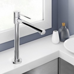 Μπαταρία Κουζίνας Eurorama Tonda Με Βυθιζόμενο Κορμό 145705-100 Χρωμέ