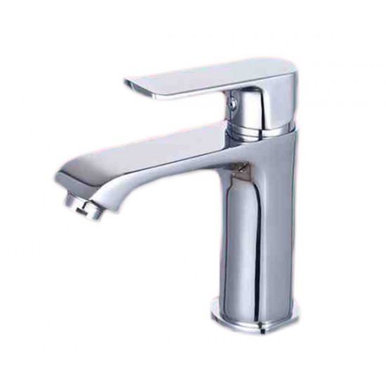 Μπαταρία Νιπτήρος Αναμεικτική Eveberg Frank Με Αυτόματη Βαλβίδα Χρωμέ