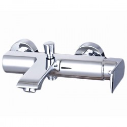 Μπαταρία Λουτρού Eveberg Frank Πλήρης με Tηλέφωνο, Επίτοιχο Στήριγμα Τηλεφώνου και Σπιράλ Χρωμέ