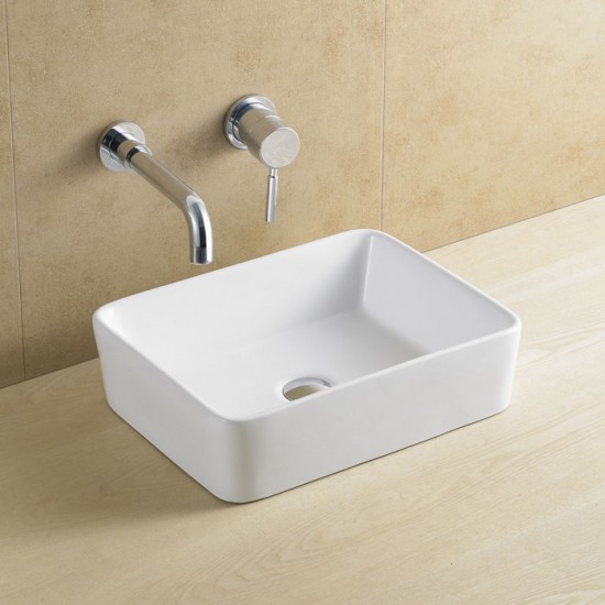 Επικαθήμενος Νιπτήρας Πορσελάνης 48x37cm Ceramita F352 Λευκός Επικαθήμενος Νιπτήρας Πορσελάνης 48x37cm Ceramita F352 Λευκός