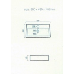 Επικαθήμενος Νιπτήρας Πορσελάνης 80x43cm Ceramita F693 Λευκός