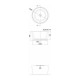 Επικαθήμενος Νιπτήρας Πορσελάνης 42x42cm Scarabeo Bucket 8807-300 Λευκός