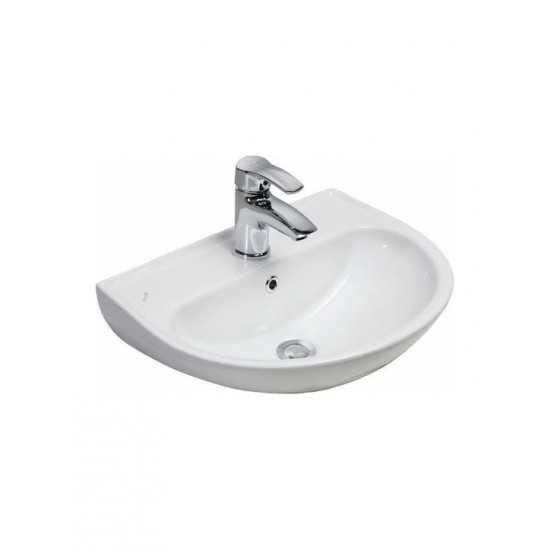 Νιπτήρας Μπάνιου Κρεμαστός Πορσελάνης 45x36cm Gloria Delta 29-2001 Λευκός Νιπτήρας Μπάνιου Κρεμαστός Πορσελάνης 45x36cm Gloria Delta 29-2001 Λευκός