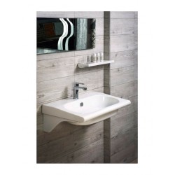 Νιπτήρας Eπιτοίχιος ή Ημιένθετος Adamidis Master Λευκός 55x33