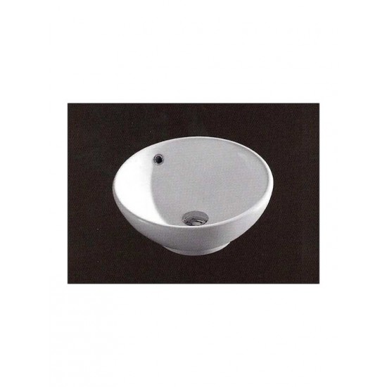 Επικαθήμενος Νιπτήρας Πορσελάνης Φ40cm Ceramita F319 Λευκός