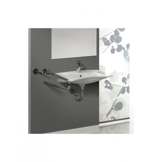 Νιπτήρας Μπάνιου ΑΜΕΑ Κρεμαστός 60x50cm Cerastyle 017100-U Λευκός