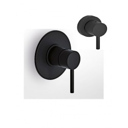 Εντοιχισμένος Μίκτης Με Εκτροπέα 3 εξόδων Eurorama Tonda Black Matt