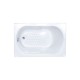 Ορθογώνια Μπανιέρα Ακρυλική Gloria 522 Sanitec 125x70x60cm Ορθογώνια Μπανιέρα Ακρυλική Gloria 522 Sanitec 125x70x60cm