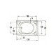 Ορθογώνια Μπανιέρα Ακρυλική Gloria 536 Sanitec 120x70x60cm Ορθογώνια Μπανιέρα Ακρυλική Gloria 536 Sanitec 120x70x60cm