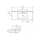 Ένθετος Νιπτήρας Μπάνιου 120×47cm Karag LT 7506-120 Λευκός Ένθετος Νιπτήρας Μπάνιου 120×47cm Karag LT 7506-120 Λευκός