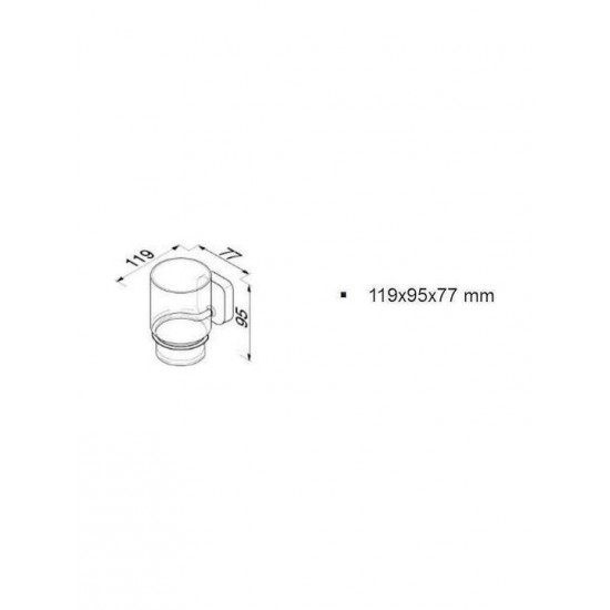 Επίτοιχη Ποτηροθήκη Geesa Standard - Hotelia Chrome 2402 Χρωμέ Επίτοιχη Ποτηροθήκη Geesa Standard - Hotelia Chrome 2402 Χρωμέ