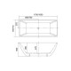 Μπανιέρα KARAG KERES K-1505 170 Ελεύθερης Τοποθέτησης 170x80x59cm Τετραγωνισμένη Μπανιέρα KARAG KERES K-1505 170 Ελεύθερης Τοποθέτησης 170x80x59cm Τετραγωνισμένη