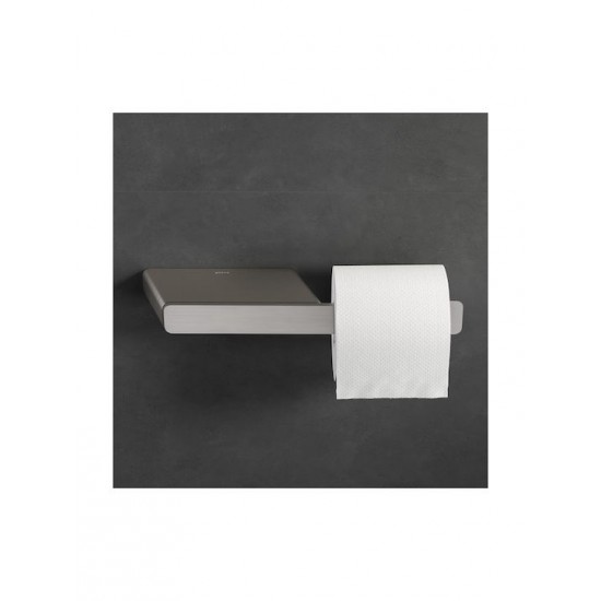 Χαρτοθήκη Επιτοίχια με Εταζέρα Geesa Shift 9924-110 Inox Matt Χαρτοθήκη Επιτοίχια με Εταζέρα Geesa Shift 9924-110 Inox Matt