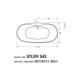 Μπανιέρα Ακρυλική Sylvia 543 Sanitec 180x90x60cm Μπανιέρα Ακρυλική Sylvia 543 Sanitec 180x90x60cm