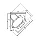 Μπανιέρα Γωνιακή Venus 547 Sanitec 130x130 Ακρυλική 223 lt Μπανιέρα Γωνιακή Venus 547 Sanitec 130x130 Ακρυλική 223 lt