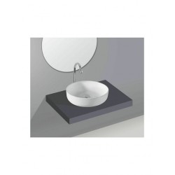 Επικαθήμενος Νιπτήρας Μπάνιου Φ42cm I-Zec Slapton 7033 Λευκός