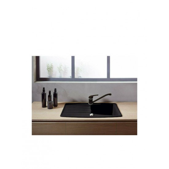 Μπαταρία Κουζίνας Χαμηλή Ferro Freya Με Περιστρεφόμενο Ρουξούνι BFR4B Graphite Black