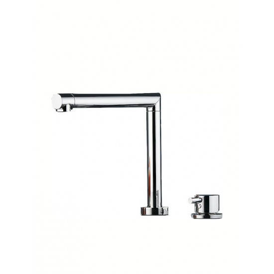 Μπαταρία Κουζίνας Πάγκου Armando Viacario 10530-100 Βυθιζόμενη Χρωμέ