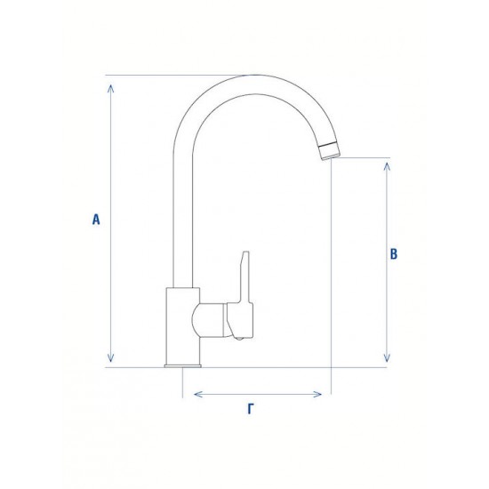 Μπαταρία Πάγκου Ψηλή Επαγγελματική Avon SUERDA Viospiral 10-4055 Χρωμέ 