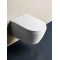 Λεκάνη Κρεμαστή Πορσελάνης 51.5cm Serel Smart SM2500C με Κάλυμμα Αντιβακτηριακό Βακελίτη με Soft Close Λευκή