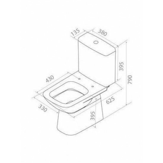 Λεκάνη Δαπέδου με καζανάκι και Μπιντέ Cerastyle DURU 028800-p Πισωστόμια Λεκάνη Δαπέδου με καζανάκι και Μπιντέ Cerastyle DURU 028800-p Πισωστόμια