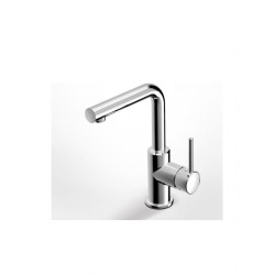 Μπαταρία Νιπτήρα Ψηλή Αναμεικτική Eurorama Tonda Chrome 145333-100 Χρωμέ 