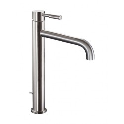 Μπαταρία Νιπτήρα Ψηλή La Torre New Tech 12507-110 Inox με Βαλβίδα Κλικ-Κλακ για Επιτραπέζιο Νιπτήρα