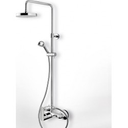 Στήλη Ντουζ 2 Εξόδων Με Κολώνα Ρυθμιζόμενου Υψους Eurorama Klint Chrome 142065-100 Χρωμέ