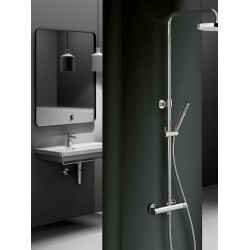 Στήλη Ντουζ Eurorama Κυκλική με Μπαταρία και Κολώνα Ρυθμιζόμενου Ύψους 712065-100 Χρωμέ