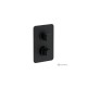 Θερμοστατικός μίκτης 2 ή 3 εξόδων Eurorama Quadra 750033NQSL-400 Black Matt Θερμοστατικός μίκτης 2 ή 3 εξόδων Eurorama Quadra 750033NQSL-400 Black Matt