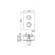 Θερμοστατικός μίκτης 2 ή 3 εξόδων Eurorama Quadra 750033NQSL-400 Black Matt Θερμοστατικός μίκτης 2 ή 3 εξόδων Eurorama Quadra 750033NQSL-400 Black Matt