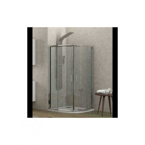 Καμπίνα Ντουζιέρας Karag New Flora 200 90Χ90 cm Ημικυκλική Διάφανη με 170cm Ύψος με Κρύσταλλο Ασφαλείας με Χρωμέ Πλαίσιο Καμπίνα Ντουζιέρας Karag New Flora 200 90Χ90 cm Ημικυκλική Διάφανη με 170cm Ύψος με Κρύσταλλο Ασφαλείας με Χρωμέ Πλαίσιο