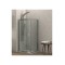 Καμπίνα Ντουζιέρας Karag New Flora 100 80Χ80 cm Τετράγωνη Fabric με 180cm Ύψος με Κρύσταλλο Ασφαλείας με Χρωμέ Πλαίσιο