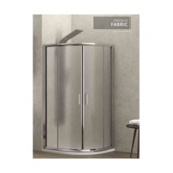 Καμπίνα Ντουζιέρας Ημικυκλική Karag New Flora 200 90x90x180 cm Fabric Χρωμέ