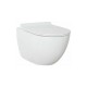 Λεκάνη Κρεμαστή Πορσελάνης Ceramita Opera Rimless με Κάλυμμα Slim Soft Close Λευκή
